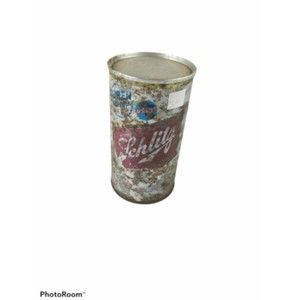 Vintage Schlitz Beer Can 12oz Metal w/Seam Super Softop Triangle Openings 50's?